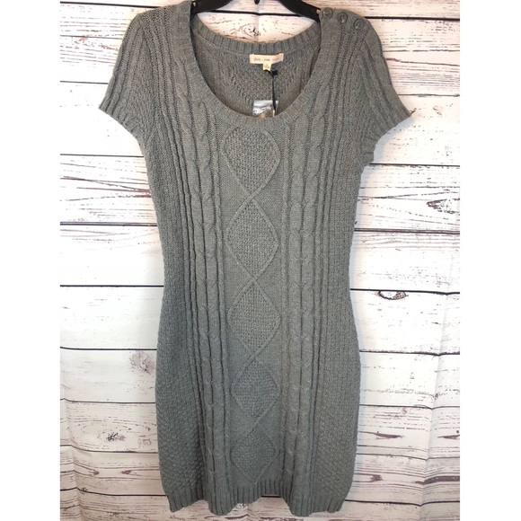 pink rose sweater dress